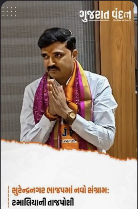 Hardikbhai Tamaliya Gujarati news image
