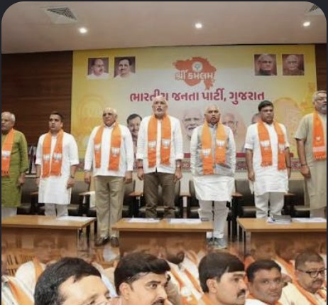 BJP Gujarat stage event